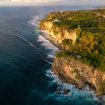 rocky cliff coastline and ocean sea near uluwatu 2024 08 07 19 19 55 utc